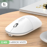 Taaslaetav kaherežiimiline 2,4 GHz juhtmeta hiir Bluetooth 5.2 &uuml;he kl&otilde;psuga lauaarvuti hiir USB-kaabliga m&auml;nguhiirtega BT 5.2 Rose gold