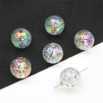 16 mm akr&uuml;&uuml;list pronksiv&auml;rvi &uuml;mmargused helmed ehete valmistamiseks DIY k&otilde;rvar&otilde;nga k&auml;ev&otilde;ru v&otilde;lukaunistus 16mm 4pcs