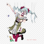 Hatsune Karakuri Pierrot Project Diva F 2nd Pierrot Triikimiskleeps Soojus&uuml;lekandega Tr&uuml;kkimine Vin&uuml;&uuml;lplaastrid Kleeps Riietele DIY Applikatsioonid Pestavad Plaastrid