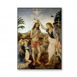 Suur vanaaegne &otilde;limaali plakat Kristuse ristimise tr&uuml;kised Leonardo da Vinci l&otilde;uendimaal Magamistoa kaunistus 21x30 No Frame
