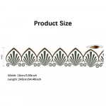 Isekleepuv v&ouml;&ouml;joon dekoratiivne riba Vannitoa p&otilde;randaliistud p&otilde;randaplaadid veekindlad koorimis- ja seinakleebis