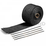 Universal Exhaust Wrap Fiberglass 50mm Motorcycle Accessories Black Pit bike Heat Wraps Muffler Thermal Tape for punane