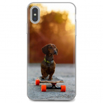 iPhone'ile iPod Touch 11 12 Pro 4 4S 5 5S SE 5C 6 6S 7 8 X XR XS Plus Max 2020 Pehme &uuml;mbriskaanega Taks Silueti Kutsikad Koer Iphone 11 aero sinine v&auml;rv