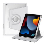 YurKem &uuml;mberp&ouml;&ouml;ratav &uuml;mbris koos pliiatsipesaga iPad Air 2 4 5 Pro 11 12.9 p&otilde;rutuskindel alus Kickstand 360 p&ouml;&ouml;ratavad pehmed &uuml;mbrised 10. ipad 10.2 ipad air valge