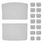 Aumotop Katuseakna P&auml;ikesekaitse Vahetus Tesla Model Y 2020 2021 2022 2023 jaoks Kokkupandav Lihtne hall