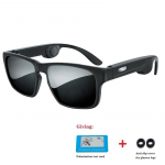 Bone Conduction Wireless Bluetooth 5.0 Smart Glasses Stereo-peakomplekti polariseeritud p&auml;ikeseprillid saab sobitada retseptiobjektiiviga G3 Black polarized