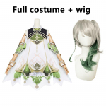 Nahida Lesser Lord Kusanali Cosplay kost&uuml;&uuml;mim&auml;ng Parukas Kleit Halloweeni peokost&uuml;&uuml;mid Naiste komplekt L-(Costume+Wig)