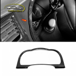 For Toyota Highlander Kluger 2014 to  Car Accessories ABS Carbon Front Dashboard Frame Panel Cover Trim Car Style