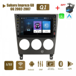 8-tolline Subaru Impreza GD GG 2002-2007 jaoks koos nupu nupuga Android autoraadio multimeediumipleier Navigatsioon stereo GPS 2 Din 1+32GB 1+32GB