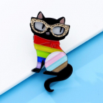 Blucome Akr&uuml;&uuml;list Armsad Kassis&otilde;led Naistele Mood Atsetaadist Fiber Pin Looma Disain Ehted Kvaliteetsed Uued 2023 must