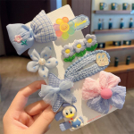 Laste pl&uuml;&uuml;sist juukseklamber S&uuml;gis/talv V&auml;ikese T&uuml;druku Juukseklamber Armsa T&uuml;druku Beebi T&uuml;druku Peakate 9pcs