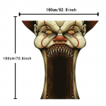 Ghost Festival Kloun Halloween Horror Atmosf&auml;&auml;r Vampiir b&auml;nner Tausta Decor 180X160cm