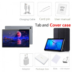 2024 BDF 10,1 tolli 6 GB RAM 128 GB ROM 5000 mAh Mobiiltelefoni SIM-kaart 4G 3G Android Octa Core tahvelarvuti arvuti vahekaart Standard and cover case hall