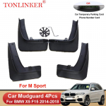 TONLINKER auto poritiivad BMW X5 M Sport F15 2014 2015-2017 2018 porilauad Pritsmekaitsed eesmised tagumised poritiibad 4 Pcs Black A