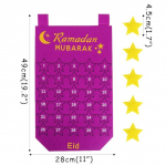 Uus Eid Mubaraki 30-p&auml;evane advendikalender, rippuv meisterdamiskalender ramadaani kaunistuste jaoks Lastele Eid Mubaraki kingituste tarvikud