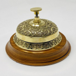 Victoria stiilis teeninduslaud Bell Ornate Solid Brass Hotelli t&ouml;&ouml;laud kirjutuslaud Bell Nautical 10,66 cm