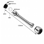 360-kraadise reguleerimisega kraani pikendustoru vett s&auml;&auml;stev otsik filter K&ouml;&ouml;gisegisti jaoks m&otilde;eldud veekraan Vannitoa jaoks set 1