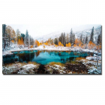 Elupuu Gustav Klimt Maastik Lilled Seinal&otilde;uendimaal Skandinaavia plakat Prindipilt elutoa sisekujunduseks 60x120cm No frame sinine/punane