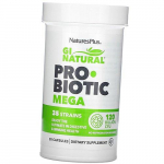 Probiootikumid, GI Natural Probiotic Mega, Nature's Plus 30 kapslit (69375009) 30caps