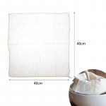 1 tk suur valge puuvillane marli juustukangast korduvkasutatav musliinriie kurnamiseks, toiduvalmistamiseks, tofuks, juustu valmistamiseks, k&uuml;psetamiseks 40x40cm-1pcs