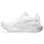 ASICS Gel Nimbus 25 Aastap&auml;eva Pakk Naiste Tossud Valge Roosakas-Hall 1012B626-101 40.5 white
