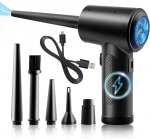 Uus laetav &otilde;hupuhastaja 68W/100W kompressioonpuhur 51000 p/min must v&otilde;imas imemisega kaasaskantav arvutiklaviatuur, multifunktsionaalne Upgraded