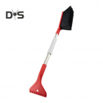 Auto lumehari j&auml;&auml;kaabits alumiiniumsulamist pika k&auml;epidemega EVA k&auml;snk&auml;epide, painduv nailonharjastega automaatne tuuleklaasi lumeeemaldushari j&auml;&auml;labida t&ouml;&ouml;riist punane