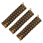 3 tk V&auml;rvilised telefonitraadiga punutud juuksepaelad Lihtsad &uuml;hev&auml;rvilised spiraalsed juuksesidemed pikkadele sirgetele lokkis juustele, juukseid ei kahjusta, armsad juuksed must