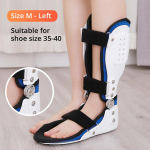 Vasaku ja parema pahkluu tugi jala kukkumise korrigeerija h&uuml;ppeliigese Varus Valgus s&auml;&auml;remurru fikseerija hingav reguleeritav jalatugi M