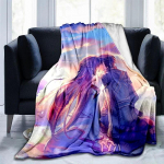 Kuum Anime SAO M&otilde;&otilde;gakunst Internetis Anime Kaasaegne tekk Gedruckt Bettdecke Geschenk Flanell Pehme Palus diivanvoodi heitetekid 150cm x 200cm