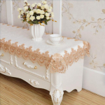 Pikk laudlina valge ristk&uuml;likukujuline lauakate TV-kapp laudlina Euroopa tikitud pitsist poekott Kangas riba klaveri tolmukate 40X80cm