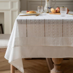 Laudlina ristk&uuml;likukujuline lauakate k&ouml;&ouml;ki pulmade s&ouml;&ouml;gitoa pidu s&otilde;brap&auml;eva tee kohvilaua sisustus 140X100CM