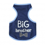 Lemmiklooma vest &uuml;mmargune kaela hingav kiri, pehme mugav kassikoera prindiga lemmikloomade varrukateta pullover L tumesinine v&auml;rv