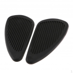 Artificial Leather Gas Tank Traction Side Pad Fuel knee hold Decal 9.3 , Black