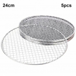 5 tk / komplekt &uuml;mmargune &uuml;hekordne BBQ grillrest r&ouml;stimisv&otilde;rk, rest grill k&uuml;psetuspann 24cm