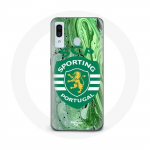 Samsung Galaxy A20 &uuml;mbris scp sportliku portugali rohelise taustaga