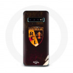Samsung galaxy S10 &uuml;mbris rcl objektiiv, oranž must taust