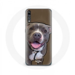 Huawei P20 Pitbull Dog valge hall &uuml;mbris