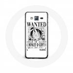 Coque pour Samsung Galaxy j5 Luffy One Piece Manga affiche de recherche Blanche