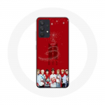 &Uuml;mbris Samsung Galaxy A13 4G / A13 4G Lite BTS Bangtan Boysi punase taustaga j&otilde;ulukink 2023 jaoks