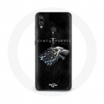 &Uuml;mbris Huawei P20 Lite'i m&auml;ngule Troonide m&auml;ng, 8. hooaeg Game of Thrones House Stark Logo Winter Back