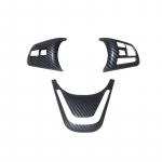For BMW X1 car steering wheel switch button sequined cover interior decoration affixed with steering wheel sequins. carbon fibre