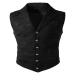 Meeste vest Ametlik &auml;ristiil Retro &otilde;huke liibuv &uuml;hev&auml;rviline Alla keeratav krae &Uuml;herealine varrukateta n&ouml;&ouml;bid Pehme pulmapeo peigmehe vest M