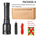 Ultra ere taskulamp XHP360 LED suumitav kohtvalgusti pikamaa avarii taskulamp USB C laetav eemaldatav 18650 aku No battery Zoom