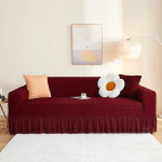 1/2/3/4 istmega Seersucker diivani kate K&otilde;rge venitusega diivanikate Paks nurgadiivani kaitse Elastsed nurgadiivani katted 1 Seater 90-140cm