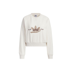 Adidas Originals Trefoil Spordihuppari Kirjalogo Tikandiga Naistele Spordir&otilde;ivad Roosa Valge IN1054 L white