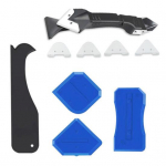 1 komplekt pahtluse eemaldamise t&ouml;&ouml;riistakomplekt, ergonoomilise disainiga metallist kaabits, multifunktsionaalne viis-&uuml;hes liimikaabits kodu jaoks 1 Set