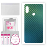 apgo Protective Skin Sticker for the back compatible with Xiaomi Redmi Note 5 AI Dual Camera, Wrap Film, Foil, Vinyl - Pattern Carbon Chameleon CAKA1