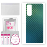 apgo Protective Skin Sticker for the back compatible with Vivo Y51, Wrap Film, Foil, Vinyl - Pattern Carbon Chameleon CAKA1