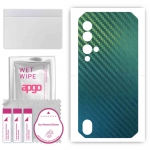 apgo Protective Skin Sticker for the back compatible with Blackview BV9900 Pro, Wrap Film, Foil, Vinyl - Pattern Carbon Chameleon CAKA1